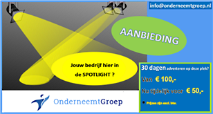Jouw bedrijf op deze plek? --> NU tijdelijk 50,- excl. btw